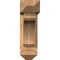 Ekena Millwork Legacy Arts and Crafts Smooth Bracket w/ Offset Brace, Western Red Cedar, 5 1/2"W x 18"D x 18"H BKT0604X18X18LEC03SWR - alternate 2
